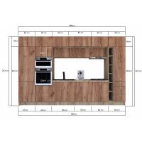 Bucatarie ZONE 380 FRONT PAL K002 / decor K004